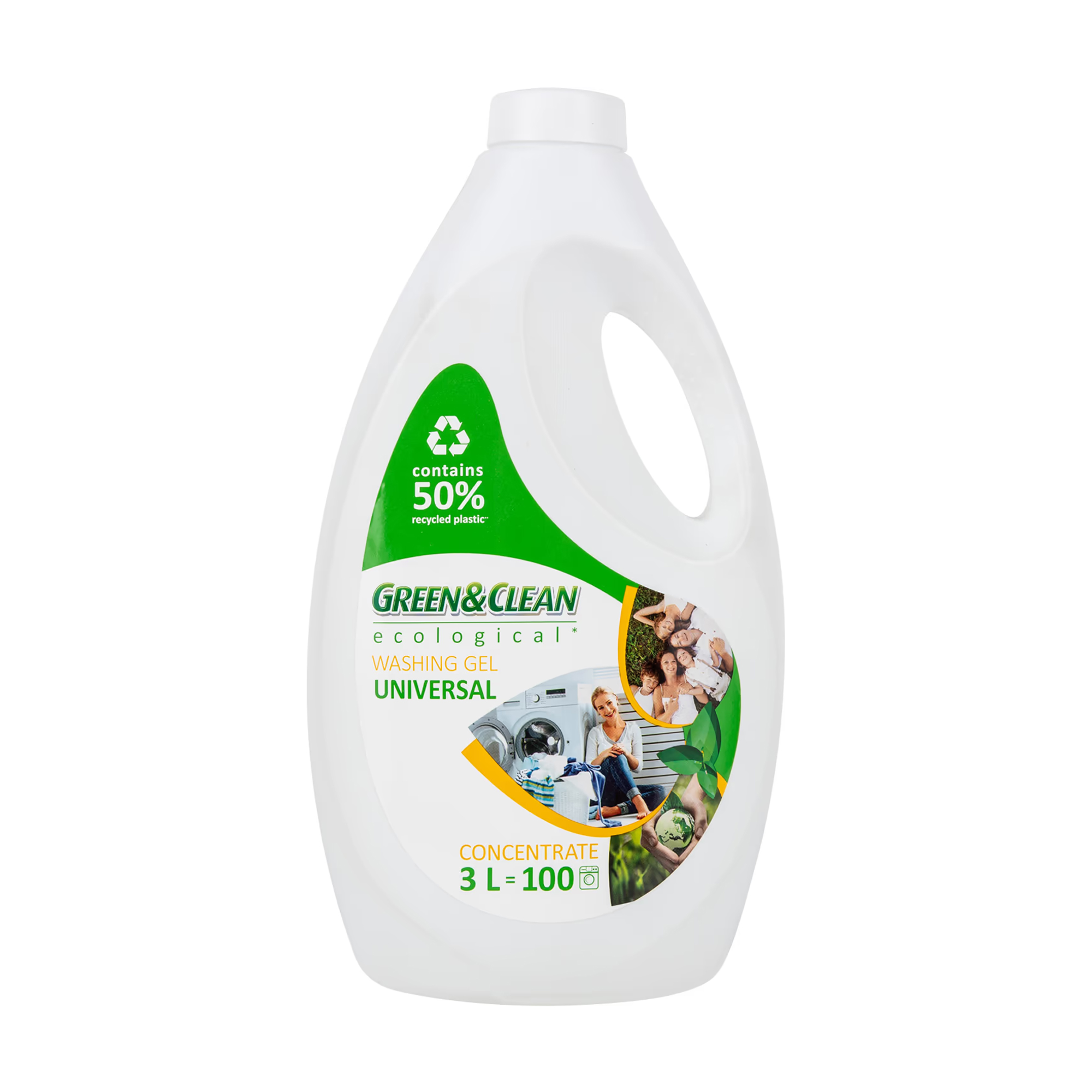 Гель для прання Green&amp;Clean Ecological 100 циклів прання, 3 л